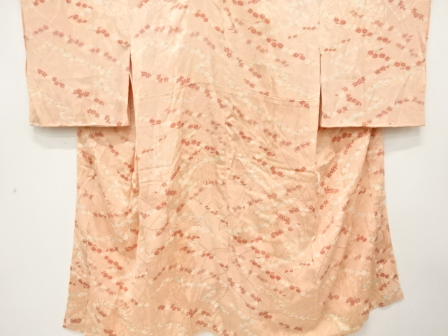 JAPANESE KIMONO / ANTIQUE JUBAN / SILK / MON KINSHA / KIKU